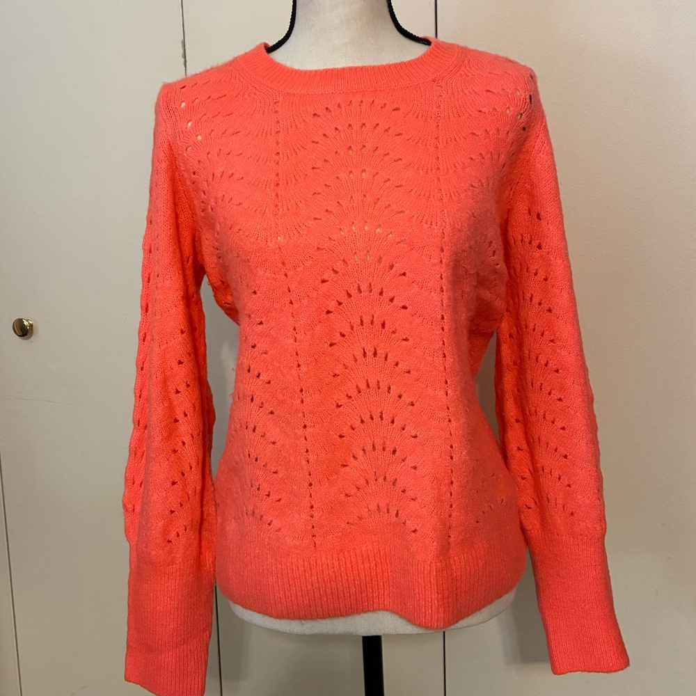 GAP Women's Sweater in Vibrant Coral